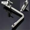 QTYQWC Stainless Steel Hot and Cold Kitchen Faucet, 360° Swivel, Single-Handle, Lead-Free view 2