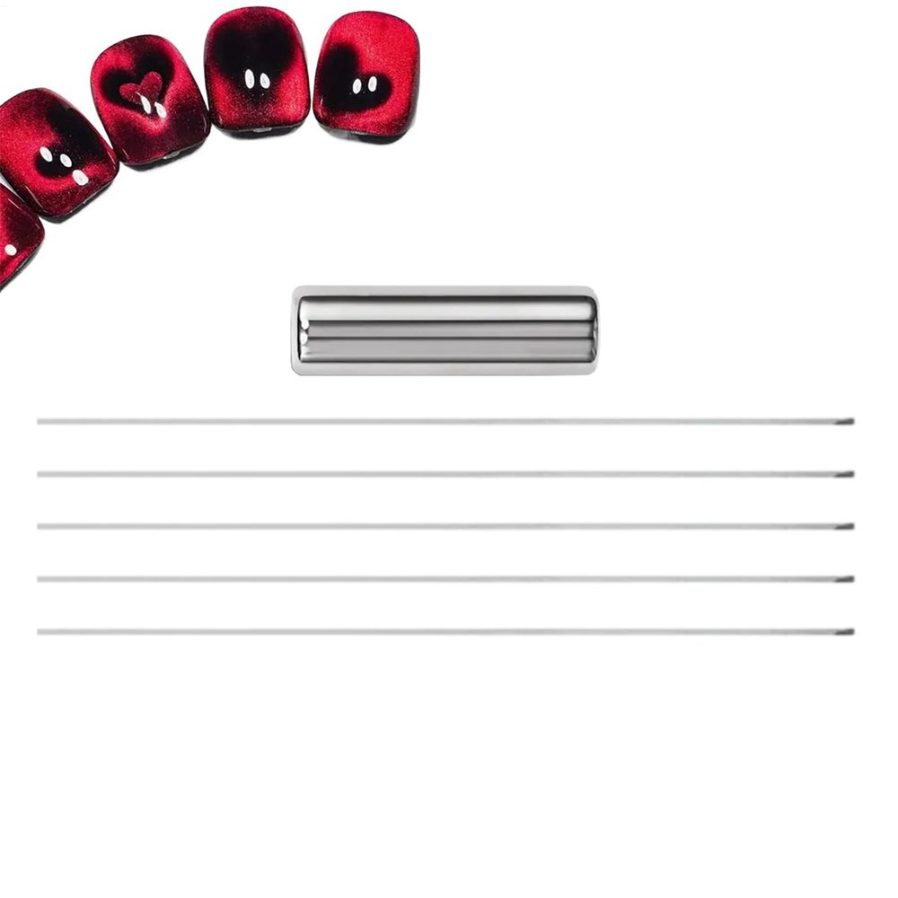 Nail Magnet, Heart-Shaped Nail Magnets with Clips