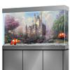 LYYAB Aquarium Background Sticker - Fairy Castle Rainbow Self-Adhesive Fish Tank Reptile Terrarium Decor Poster (60 x 40 cm) view 1