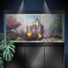 LYYAB Aquarium Background Sticker - Fairy Castle Rainbow Self-Adhesive Fish Tank Reptile Terrarium Decor Poster (60 x 40 cm) view 3
