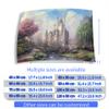 LYYAB Aquarium Background Sticker - Fairy Castle Rainbow Self-Adhesive Fish Tank Reptile Terrarium Decor Poster (60 x 40 cm) view 4