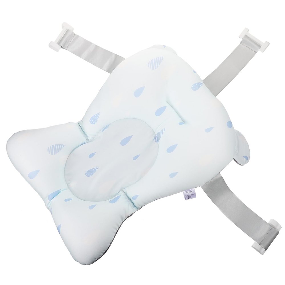 ERINGOGO Universal Bath Support for Newborns, Large Blue Rain Mat