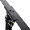 GOXQIT Attachable Metal Bed Rail with Center Bar and Height-Adjustable Support Leg, Queen, Black, for French Beds view 4