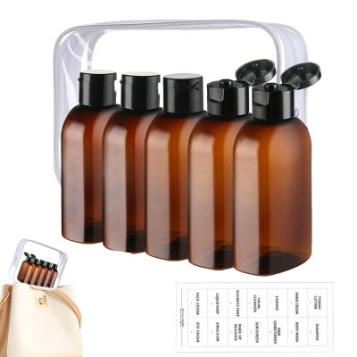 Travel-Size Refillable Bottles, 18 x 14 x 4 cm