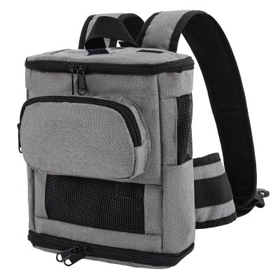 Nogsay Portable Oxygen Concentrator Backpack Compatible with Inogen One G5 and Inogen Rove 6, Ultra-Lightweight Mesh Carry Bag for Travel and Outdoor Use (Gray)