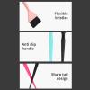 Stylish Hair Tinting Brushes for Bleaching and Coloring with Ergonomic Handle view 3