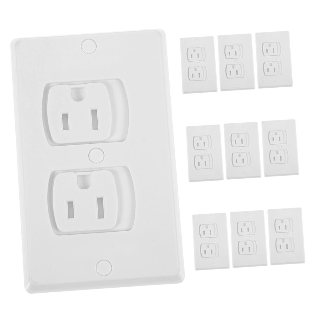 CHICAMPERA 10-Pack Self-Closing Childproof Outlet Covers