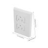 CHICAMPERA 10-Pack Self-Closing Childproof Outlet Covers view 2