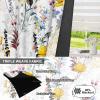Ttincceer Botanical Blackout Curtains, 107 x 215 cm, Boho Wildflower Print, 2 Panels view 3