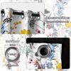 Ttincceer Botanical Blackout Curtains, 107 x 215 cm, Boho Wildflower Print, 2 Panels view 4