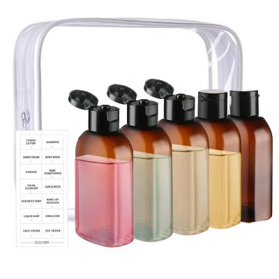 Transparent Refillable Leakproof Splash-Resistant Travel Bottles