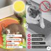 Qosigote Dual Cat Scratching Mat, 50 cm/19.69 in, Enlarged Sisal Carpet with Cotton Ball Toy and Cat-Ear Design, Gray view 2