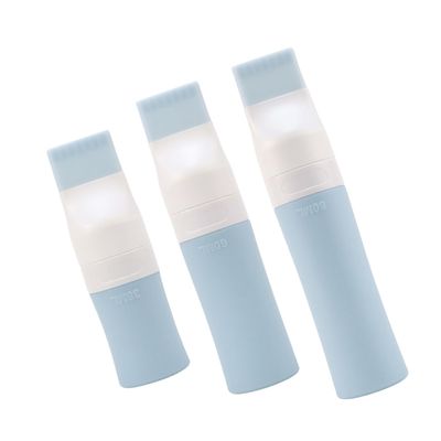 3-Pc. Refillable Silicone Dispenser Bottles, 38 ml, 60 ml, 80 ml