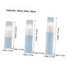 3-Pc. Refillable Silicone Dispenser Bottles, 38 ml, 60 ml, 80 ml view 2