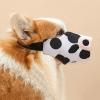 Breathable Dog Muzzle, Cow Print Design view 3