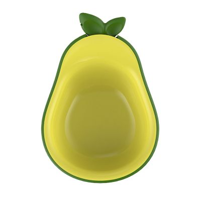 Avocado-Shaped Elevated Cat Food and Water Bowl