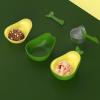 Avocado-Shaped Elevated Cat Food and Water Bowl view 4