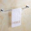 YCVAWEOD Wall-Mounted Solid Copper Towel Bar, Silver Finish, 30–100 cm, Screw-Mounted view 4
