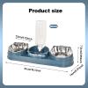 3-in-1 Cat Food and Water Bowl Set view 2