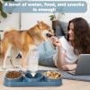 3-in-1 Cat Food and Water Bowl Set view 3