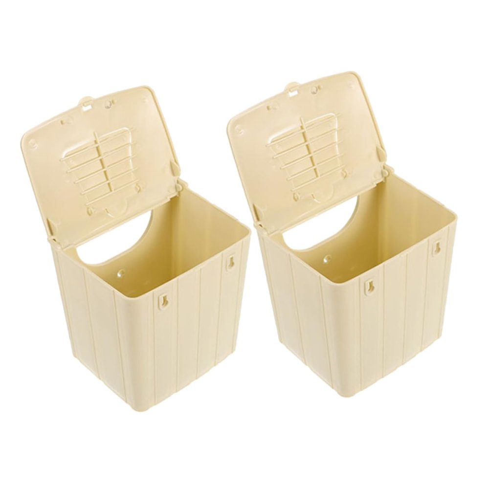 UKCOCO 2-Piece ABS Nest Box for Small Birds, Hanging Breeding Box for Bird Cages