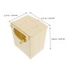 UKCOCO 2-Piece ABS Nest Box for Small Birds, Hanging Breeding Box for Bird Cages view 2