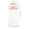 Mipcase PP Airtight Dog Food Container, 1.7 L, White view 2