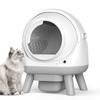 ELS PET Extra-Large Self-Cleaning Cat Litter Box, Safety Arm, White view 1