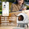 ELS PET Extra-Large Self-Cleaning Cat Litter Box, Safety Arm, White view 4