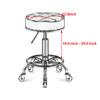 QDZC Round Adjustable Rolling Stool, Brown view 2