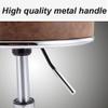 QDZC Round Adjustable Rolling Stool, Brown view 4
