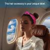 Pink Sequin Knotted Twist Headband for Women and Girls view 4