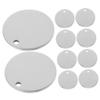 POPETPOP 10-Pack Stainless Steel Blank Dog Tag Blanks, Round, Smooth Surface view 1