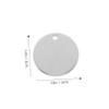 POPETPOP 10-Pack Stainless Steel Blank Dog Tag Blanks, Round, Smooth Surface view 2