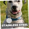 POPETPOP 10-Pack Stainless Steel Blank Dog Tag Blanks, Round, Smooth Surface view 3