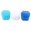 3-Pack Plastic Denture Cases, Blue, with Strainer view 1
