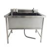 Professional Stainless Steel Dog Grooming Tub, 80 cm view 1