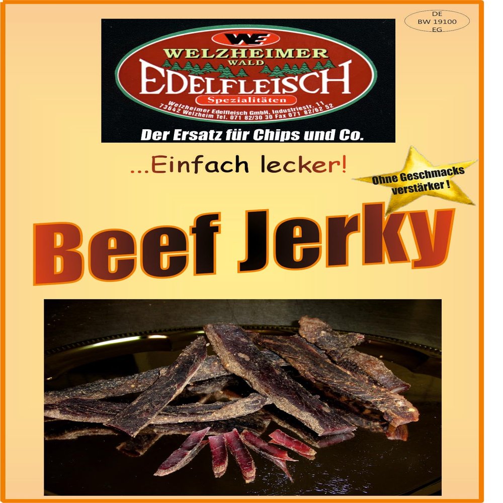 1 kg MAXI Pack Biltong Beef Jerky, Ras el Hanout