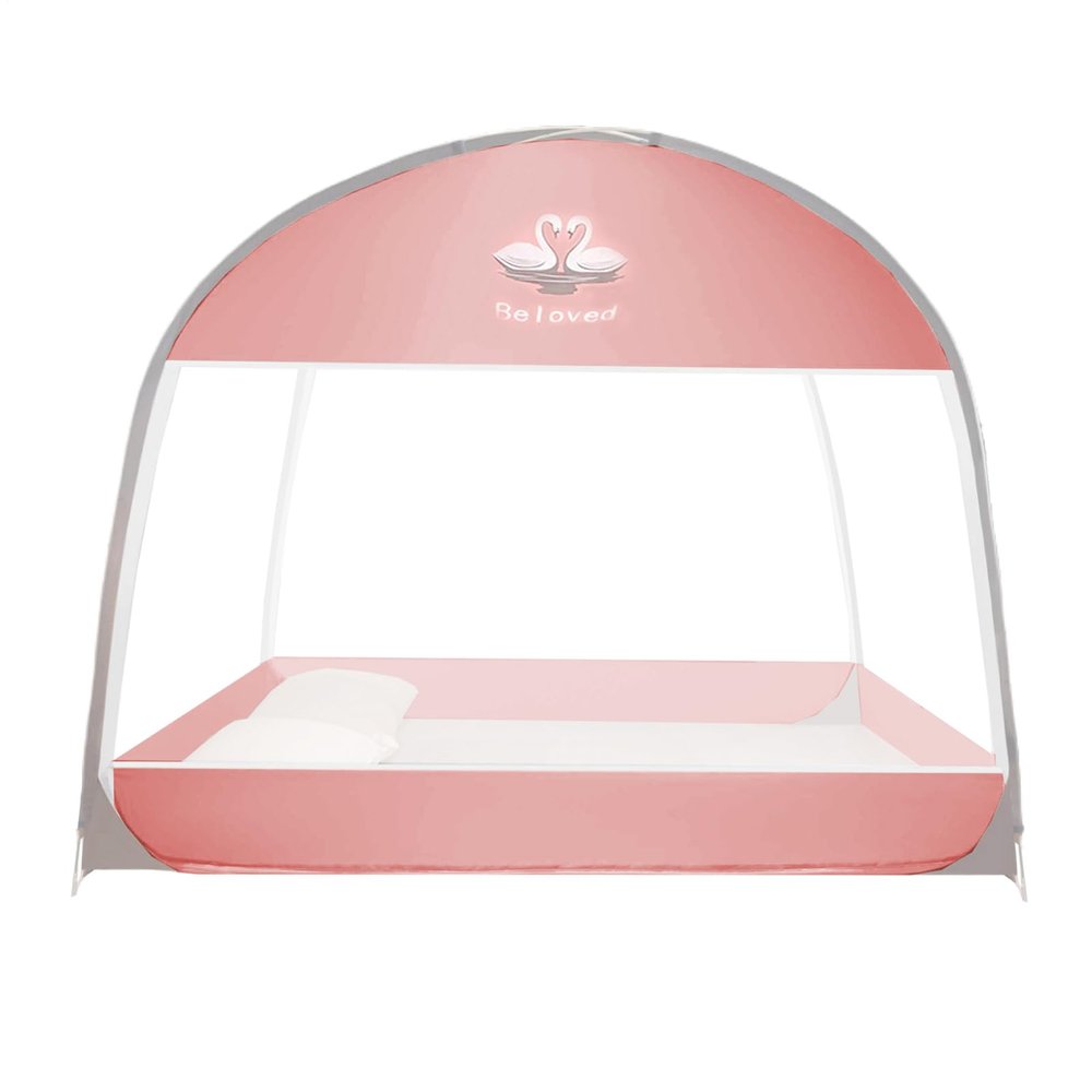 Portable Bed Mosquito Net Canopy, Foldable Net Tent with Double Doors