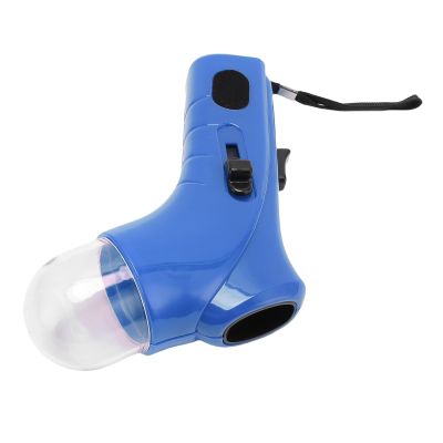 Pet Snack Plastic Handheld Dog Treat Feeder - Interactive Training Toy (Blue)