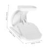 Shower Footrest with Suction Cup, Non-Slip, Foldable, White view 2