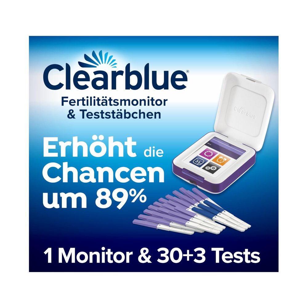 Clearblue Advanced Fertility Monitor/Ovulation Test + Refill Pack, Monitor + 33 Tests