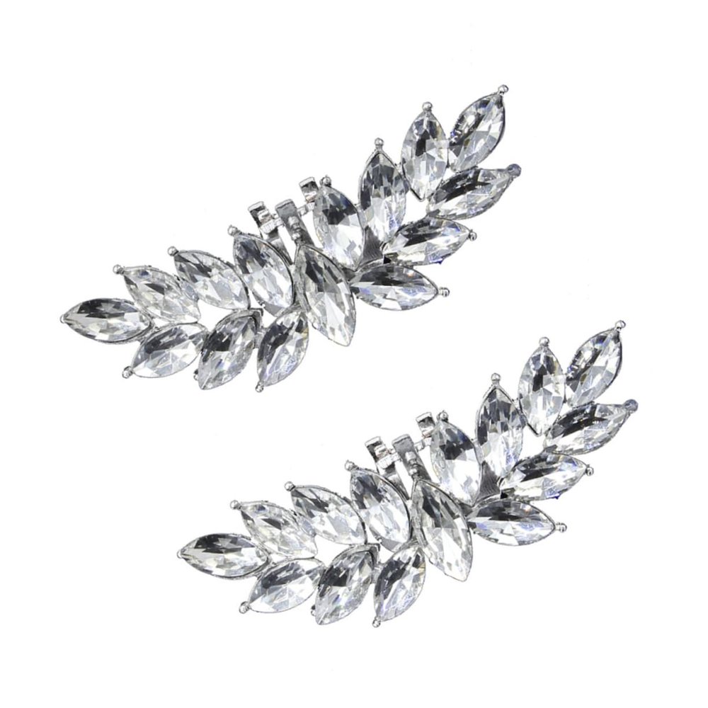 Veemoon 1 Pair Women's Shoe Buckles with Removable Shoe Clips
