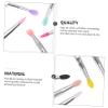 BATHVEVE 10-Piece Silicone Makeup Brush Set for Eyeshadow and Lips, Safe and Powder-Free view 3