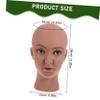 OATIPHO PVC Decorative Hat Display Wig Head, 55 cm Head Circumference view 2