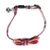Acouto Cute Bowtie Cat Collar Plaid with Bell view 4