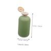 Alipis 4-Pack Leakproof Travel Squeeze Bottles, Refillable PE and PP Lotion and Shampoo Bottles with Flip-Top Caps, Green view 2
