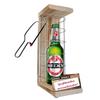 Personalized 18th Birthday Gift with Name – Eiserne Reserve Bottle Cage with Beck’s Beer view 1