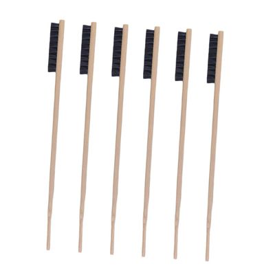 Toddmomy 6-Piece Birdcage Cleaning Brush Set with Long Handles, Lightweight and Practical, Random Color
