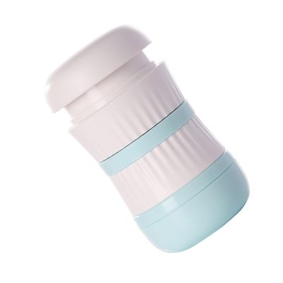 Green Portable Pill Cutter with ABS and Stainless Steel Storage Box